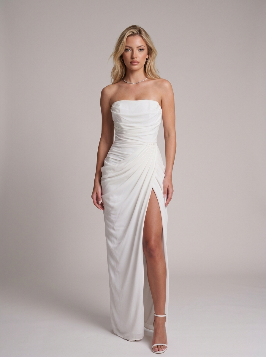 Athena Goddess Dress Weiß