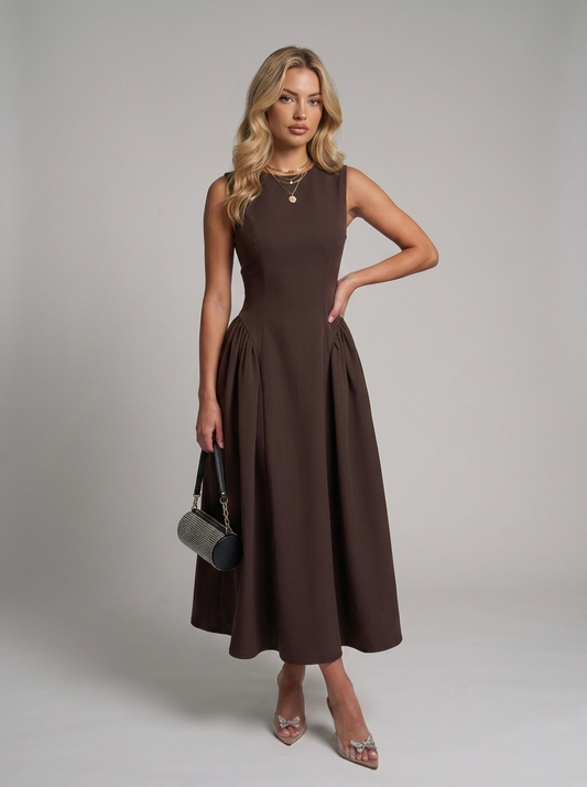 Cap Sleeve Maxikleid