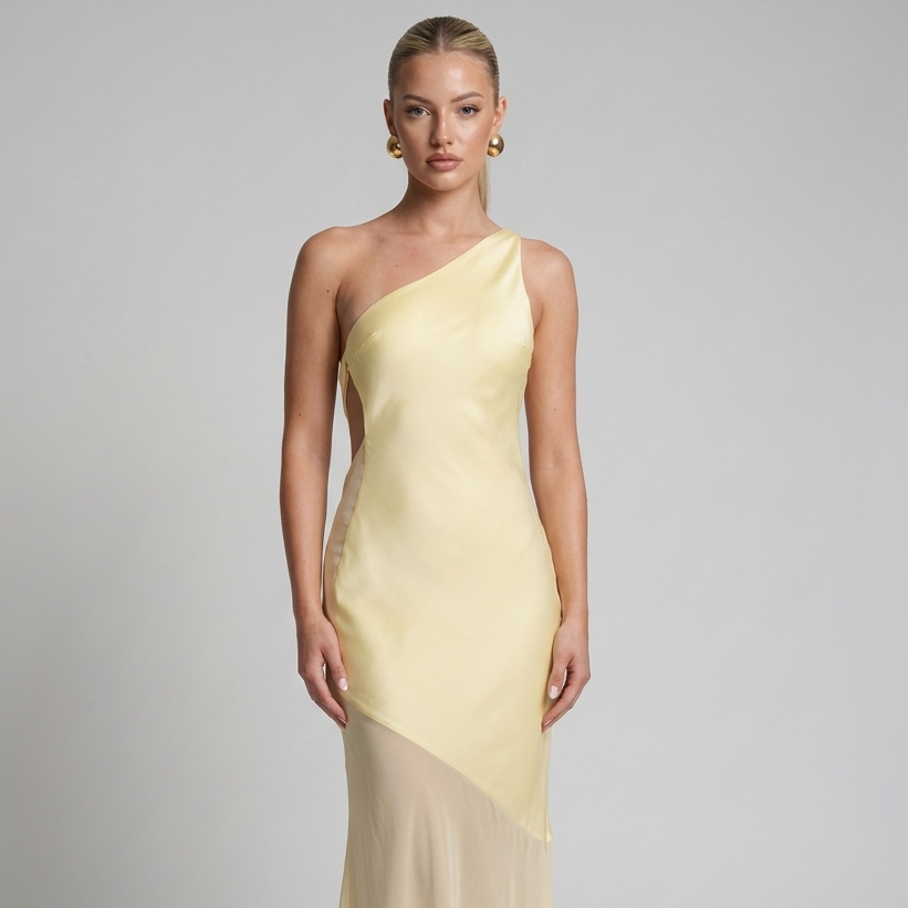 One-Shoulder Abendkleid