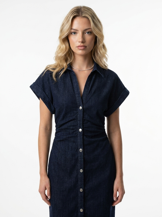 Langes Jeanskleid