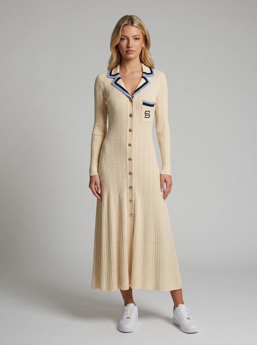 Virales Strickkleid