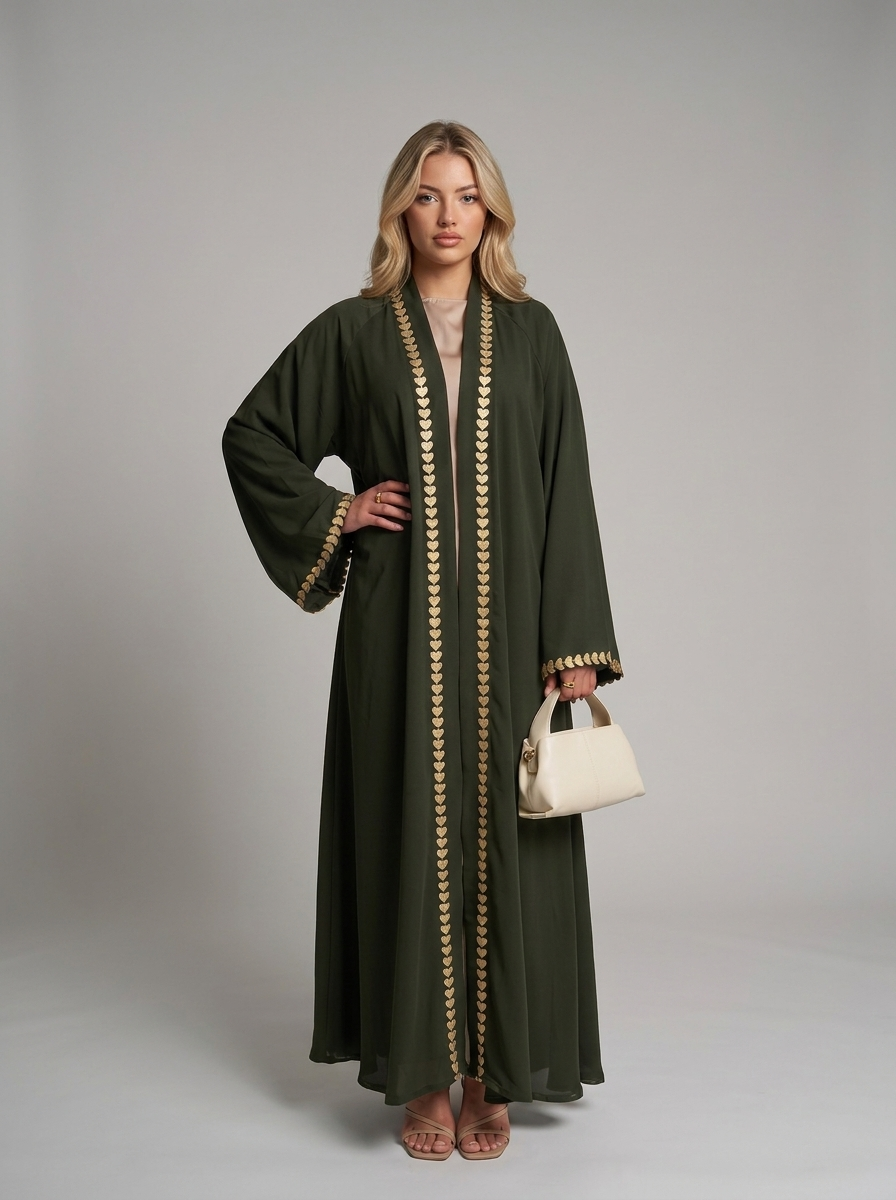 Kimono mit floralen Details