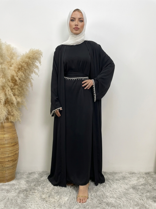 Klassische Abaya mit Glitzer