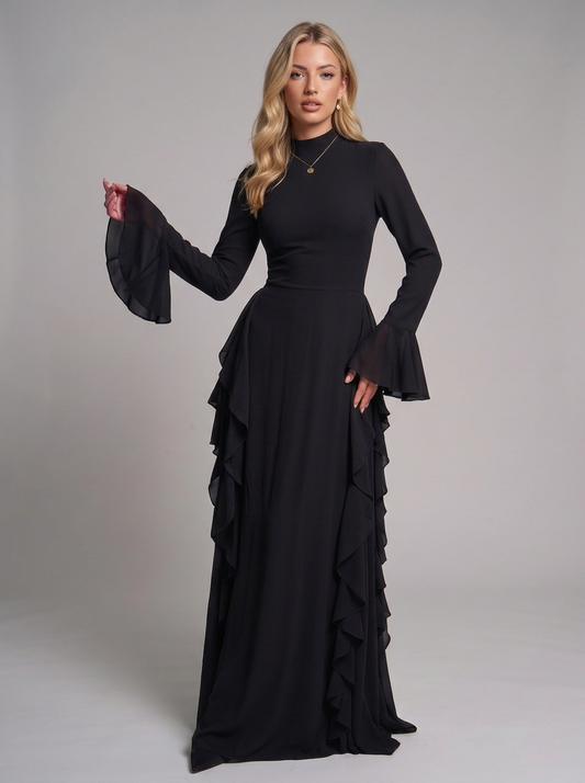 Elegantes Abaya mit Volants