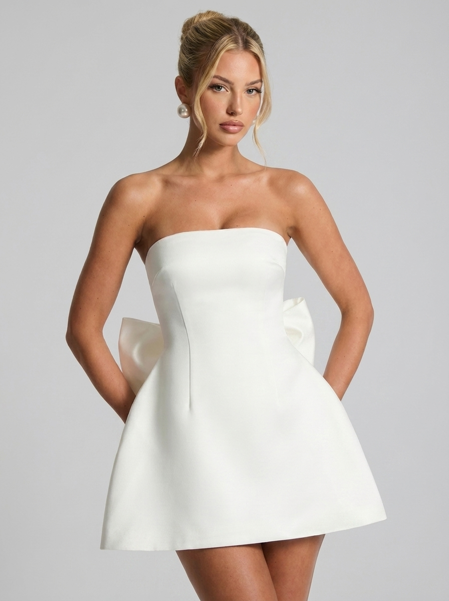 Abbey Minikleid Ivory