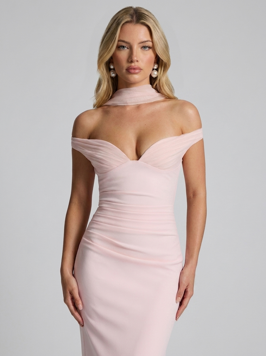 Abigail Maxikleid Blush