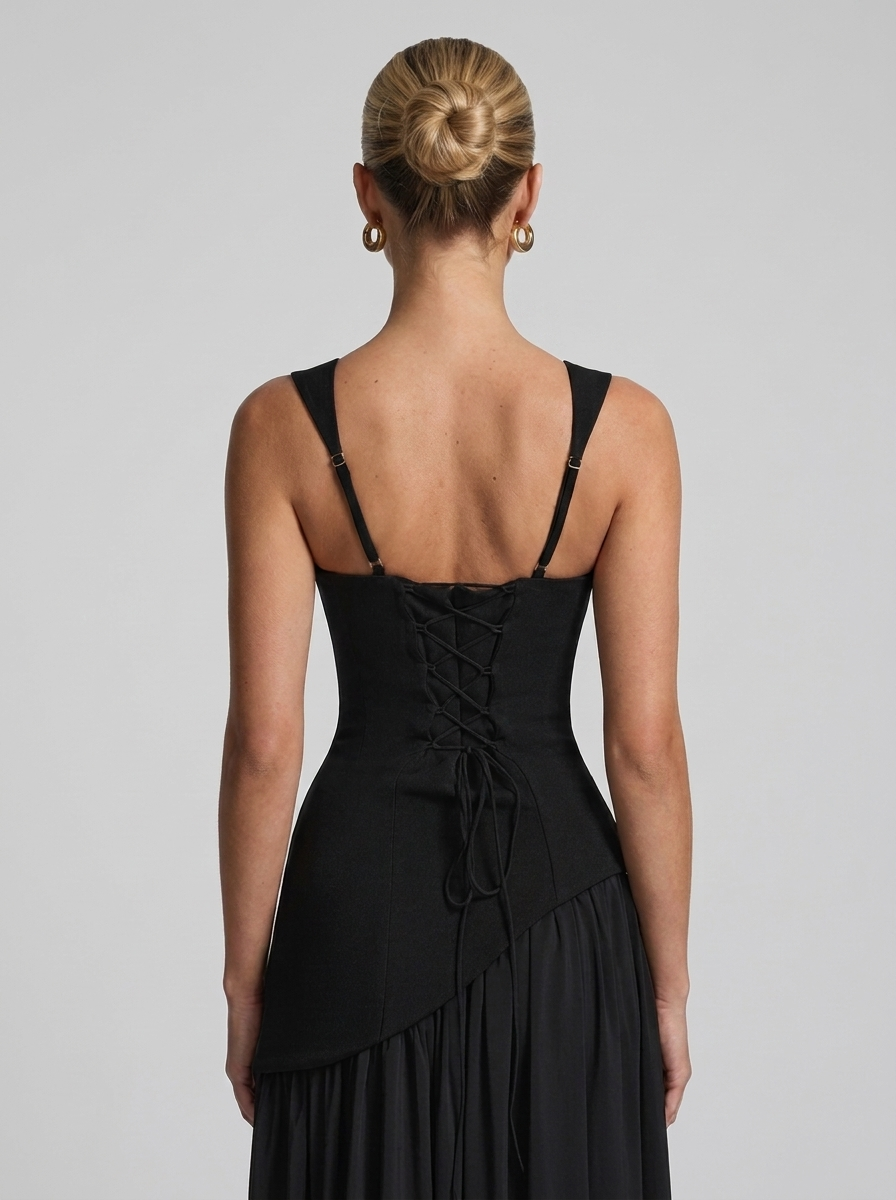 Tullulah Maxikleid Schwarz
