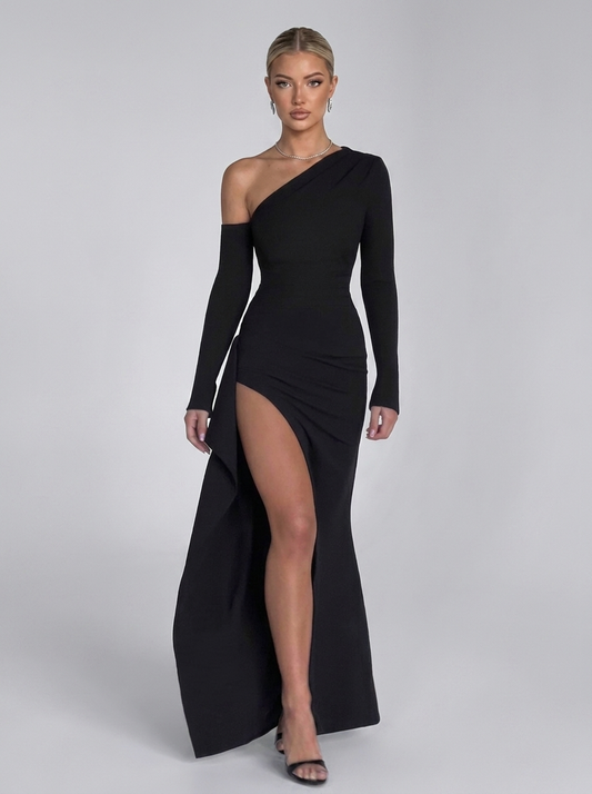 Abrielle Maxikleid Schwarz