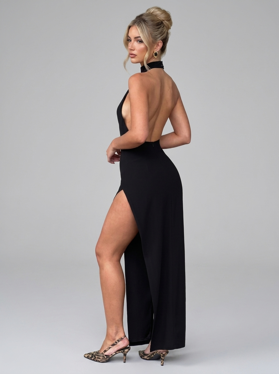 Adalia Maxikleid Schwarz