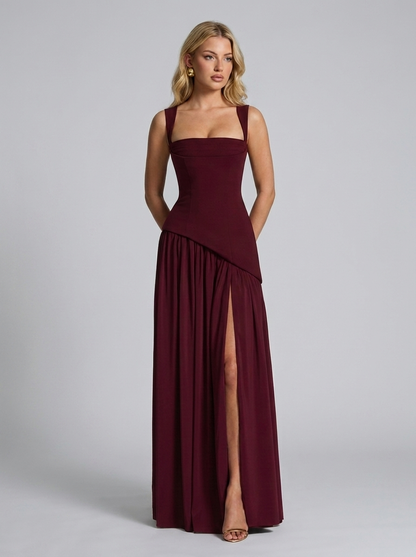 Tullulah Maxikleid Cherry Lacquer