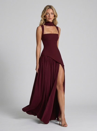 Tullulah Maxikleid Cherry Lacquer