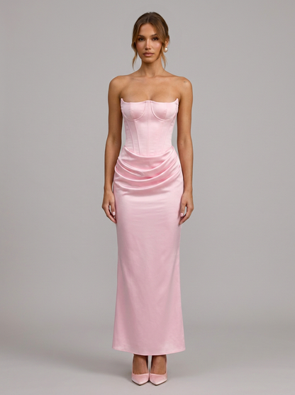 Velia Lexia Maxi Dress in Pink - front view