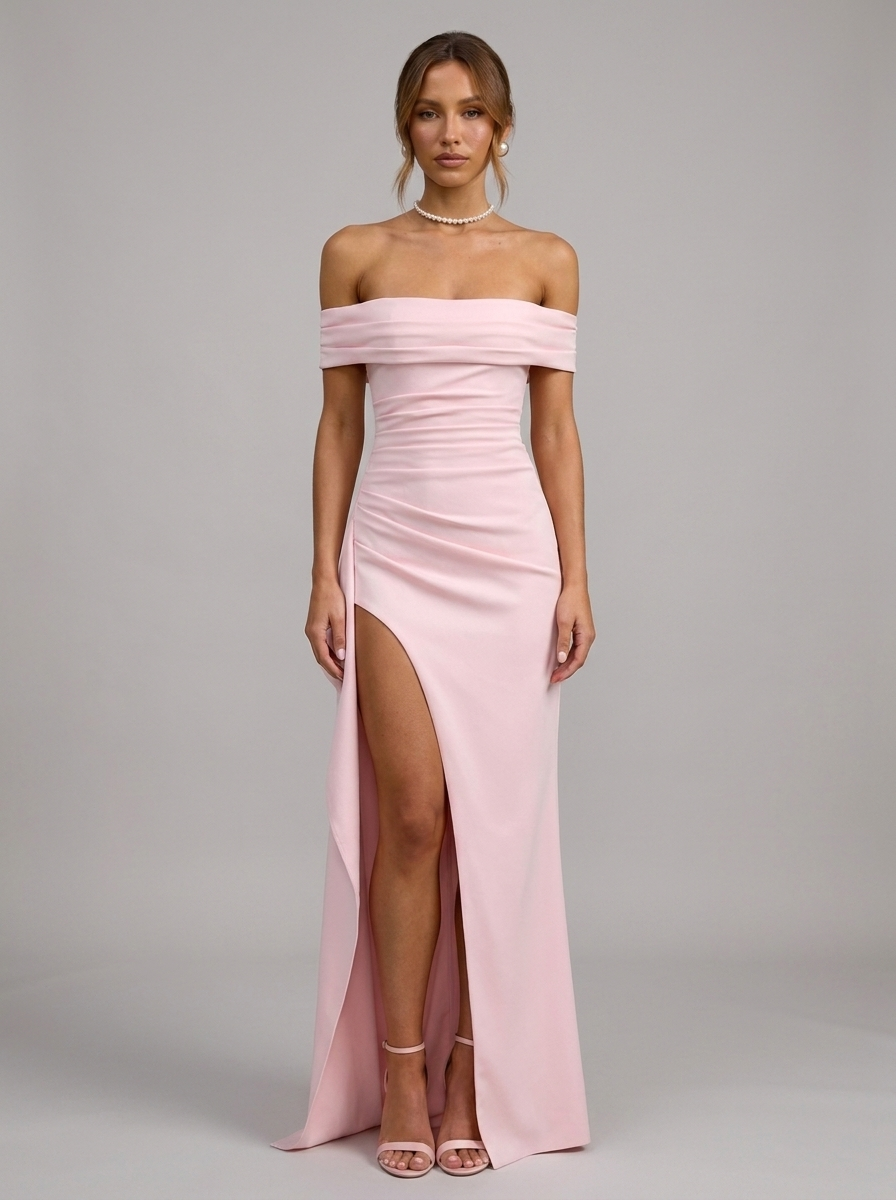 Velia Adelina Maxi Dress in Pink - front view