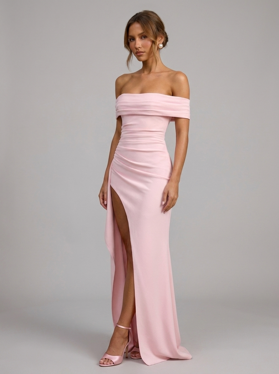 Velia Adelina Maxi Dress in Pink - detail