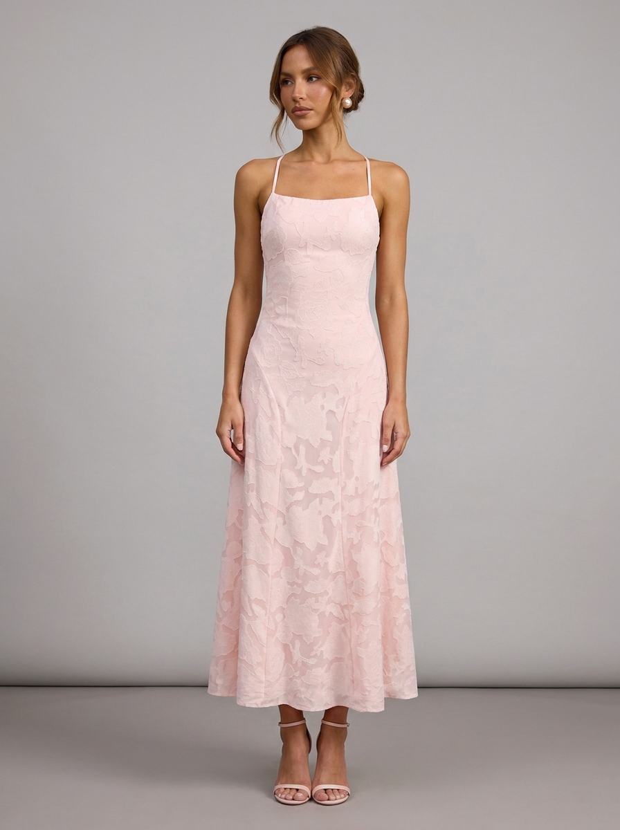 Velia Rosalina Maxi Dress in Pink - front view