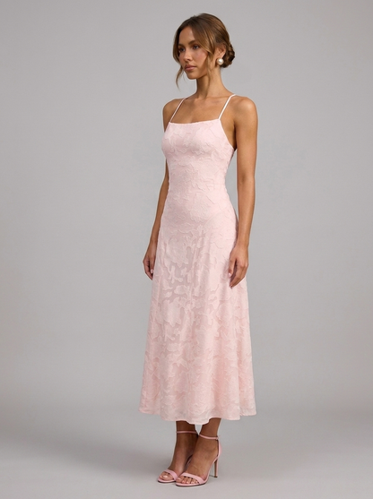 Velia Rosalina Maxi Dress in Pink - detail