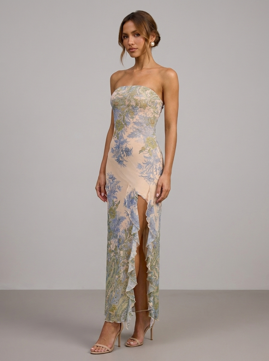 Velia Bellina Maxi Dress in Floral - detail