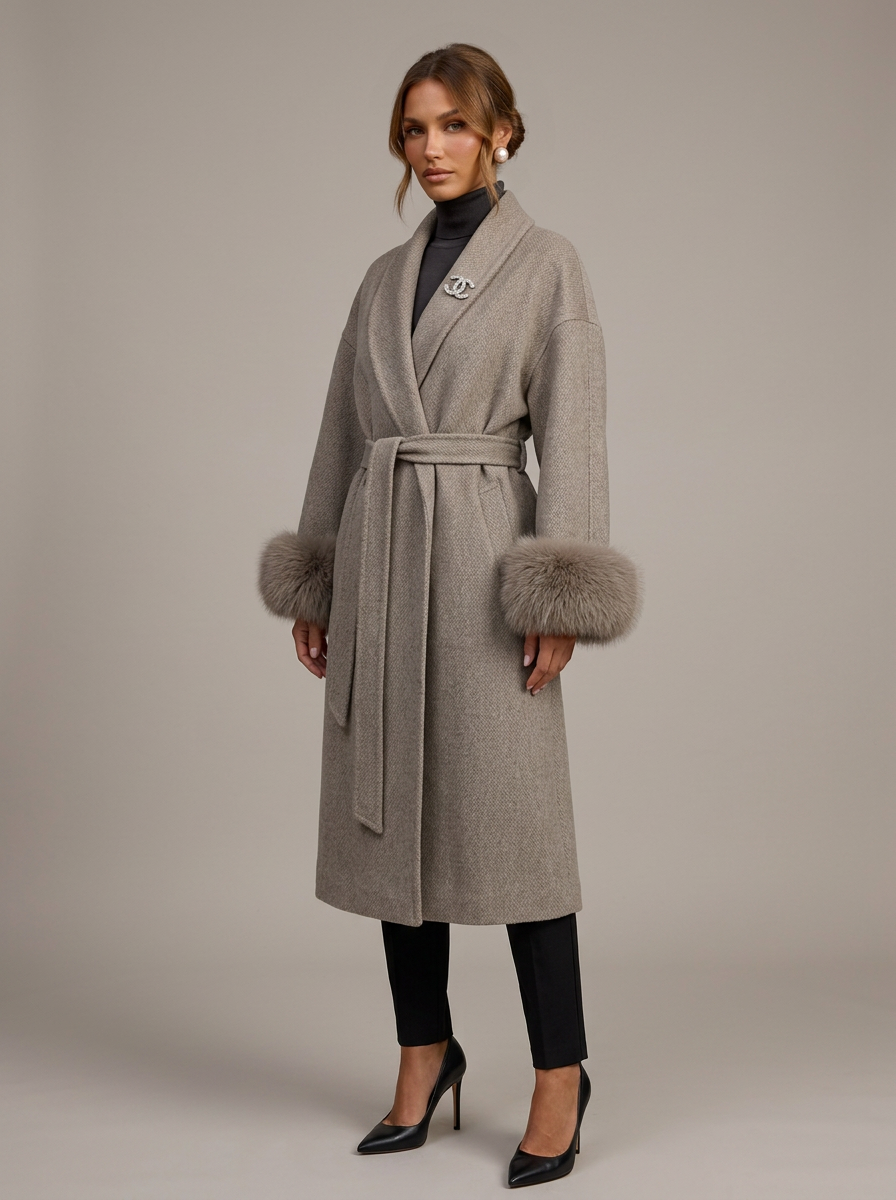 Velia Sorenza Premium Coat Taupe