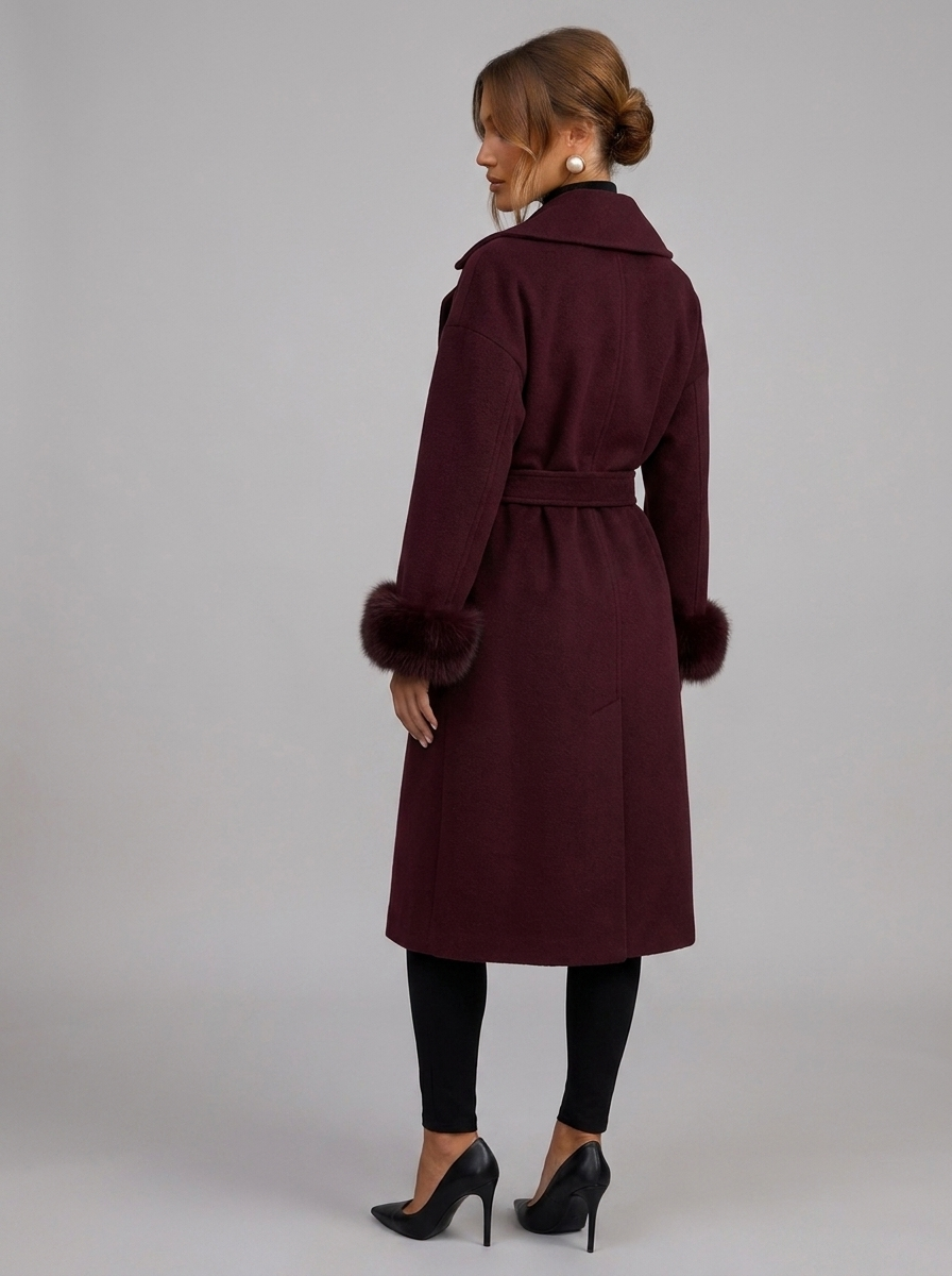 Velia Sorenza Premium Coat Burgundy