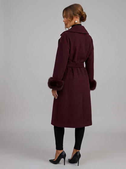 Velia Sorenza Premium Coat Burgundy