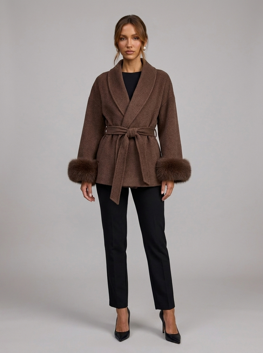 Velia Sorenza Premium Coat Brown