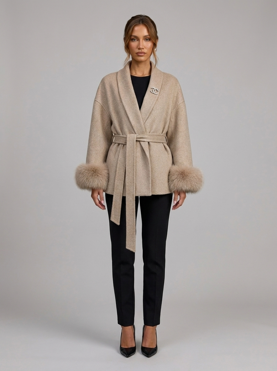 Velia Sorenza Premium Coat Taupe