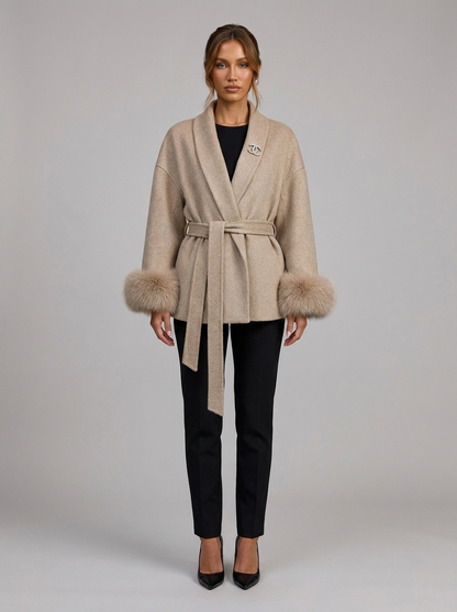 Velia Sorenza Premium Coat Taupe