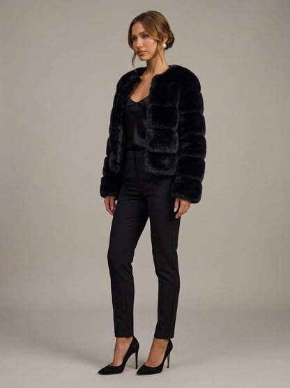 Velia Kaviena Faux Fur Jacket Black