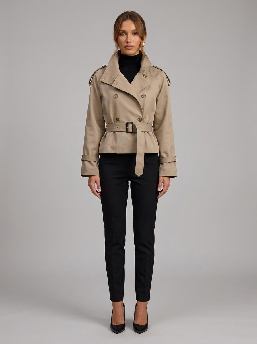 Velia Clarette Trench Coat Taupe