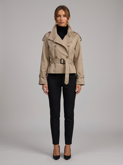Velia Clarette Trench Coat Taupe