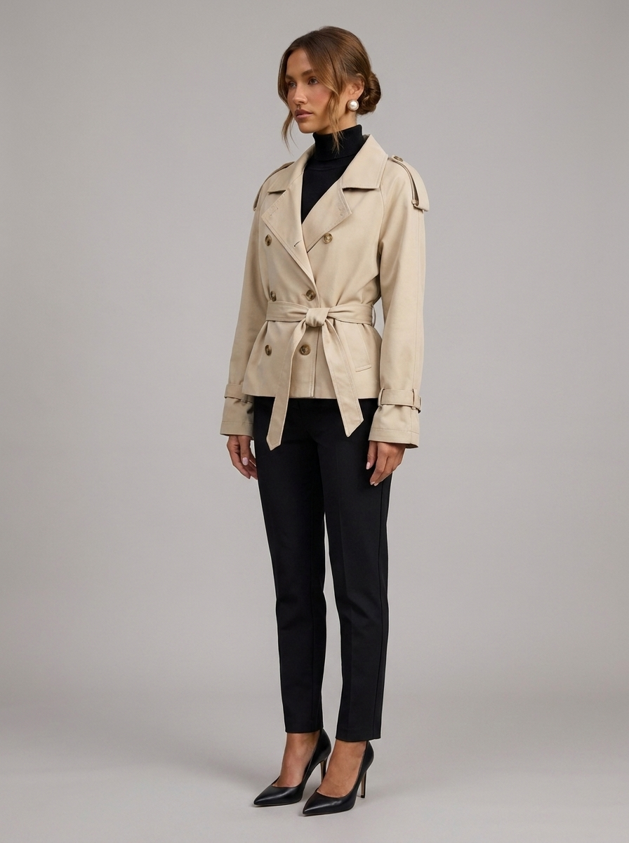 Velia Clarette Trench Coat Taupe