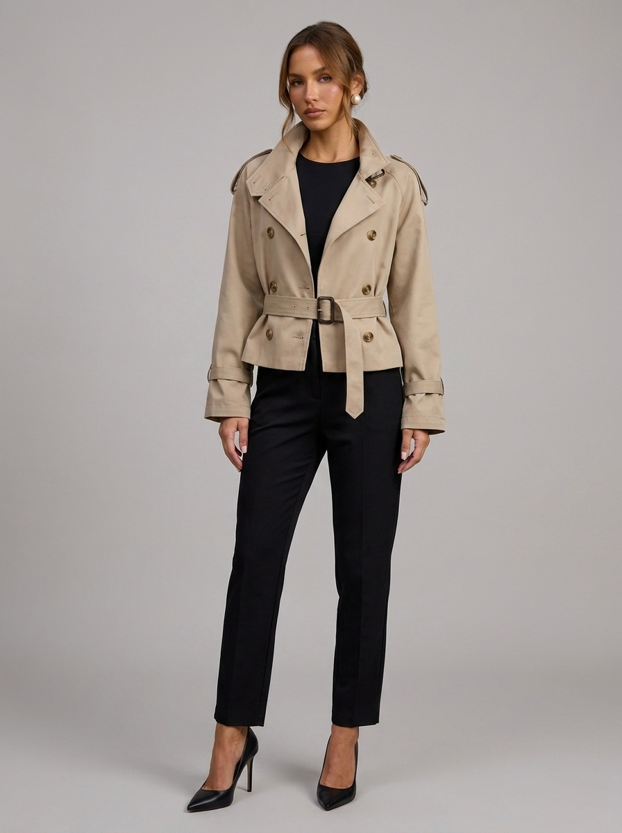 Velia Clarette Trench Coat Taupe