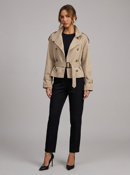 Velia Clarette Trench Coat Taupe